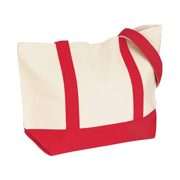 12 oz. Cotton Duck Medium Snap Tote Bag (Q876311)