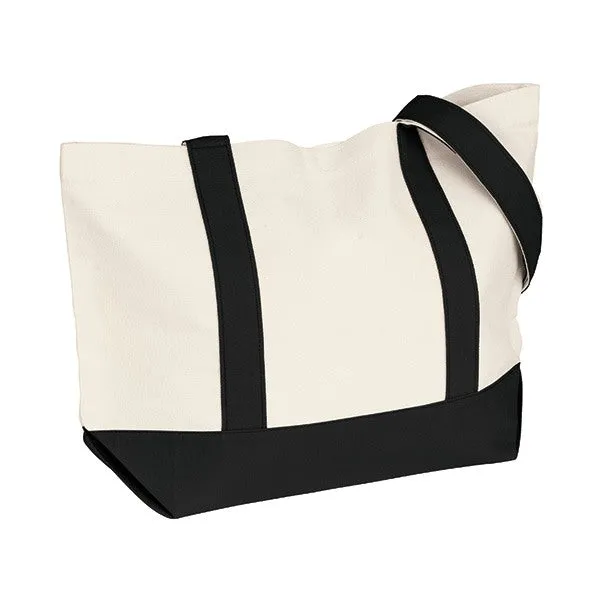 12 oz. Cotton Duck Medium Snap Tote Bag (Q876311)