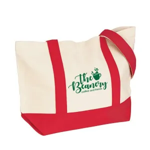 12 oz. Cotton Duck Medium Snap Tote Bag (Q876311)