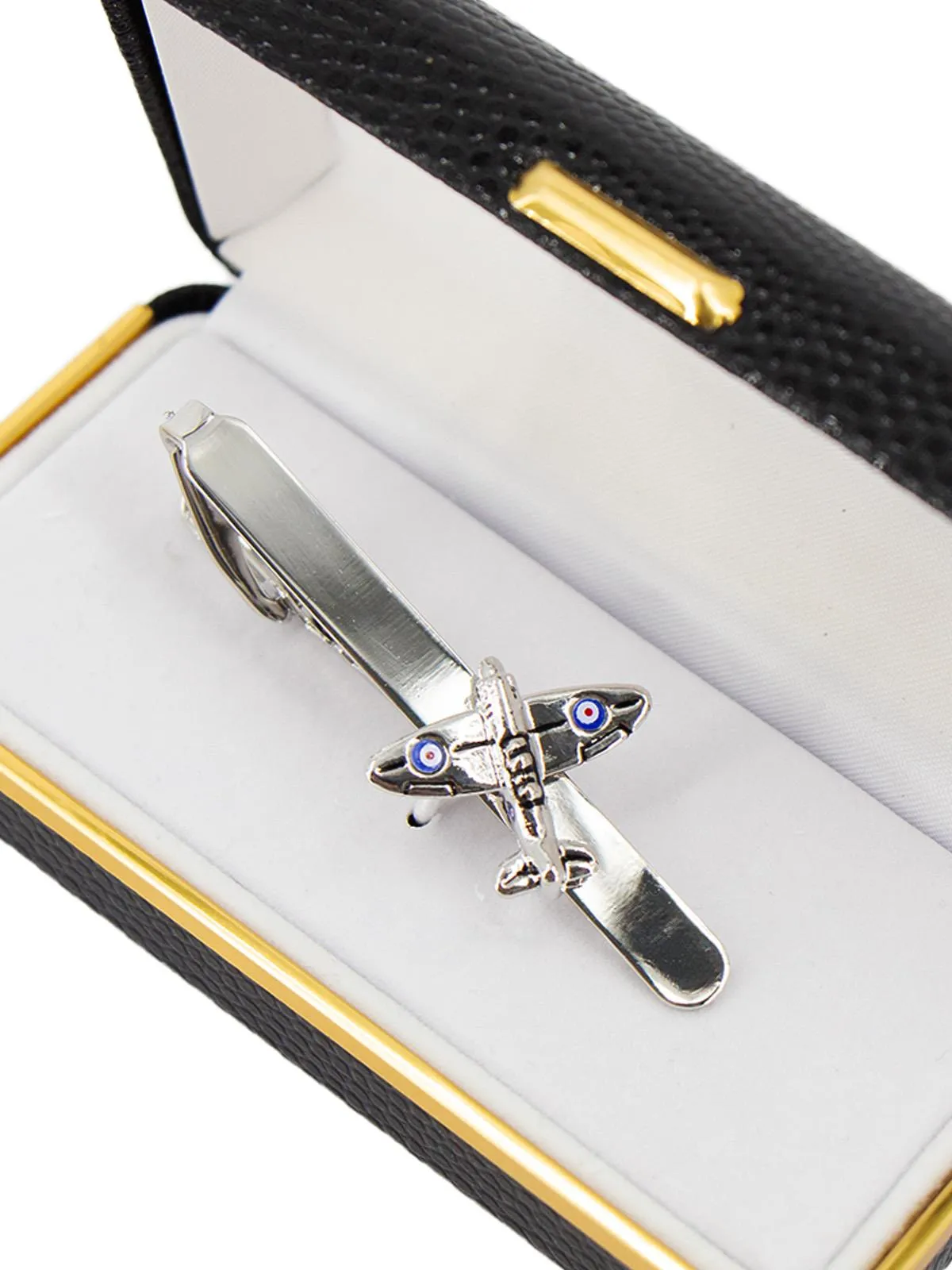 1940s Nostalgia WW2 RAF Spitfire Tie Clip