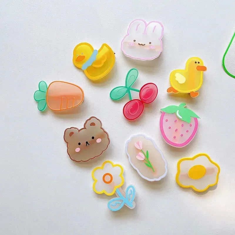 2-Piece Cute Cartoon Hair Clips