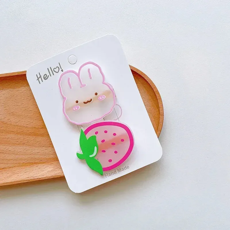 2-Piece Cute Cartoon Hair Clips