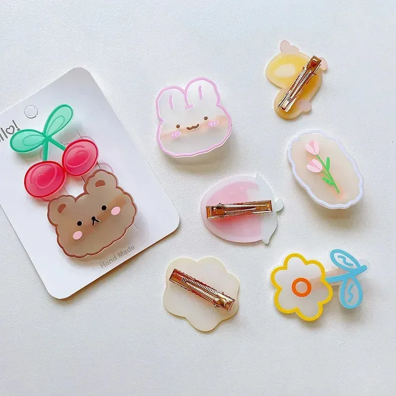 2-Piece Cute Cartoon Hair Clips