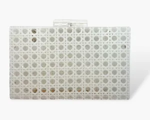 Acrylic Clutch white cane