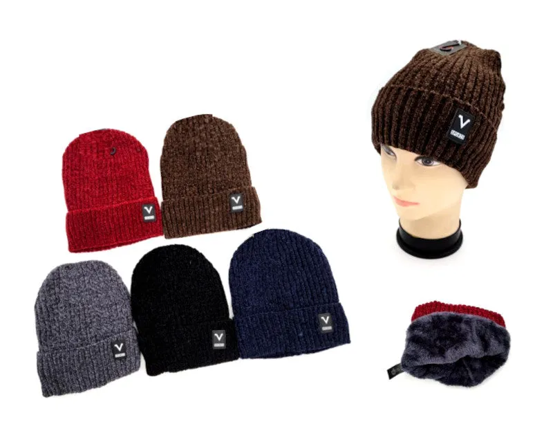 Adults Casual Fur Beanies Caps Wholesale