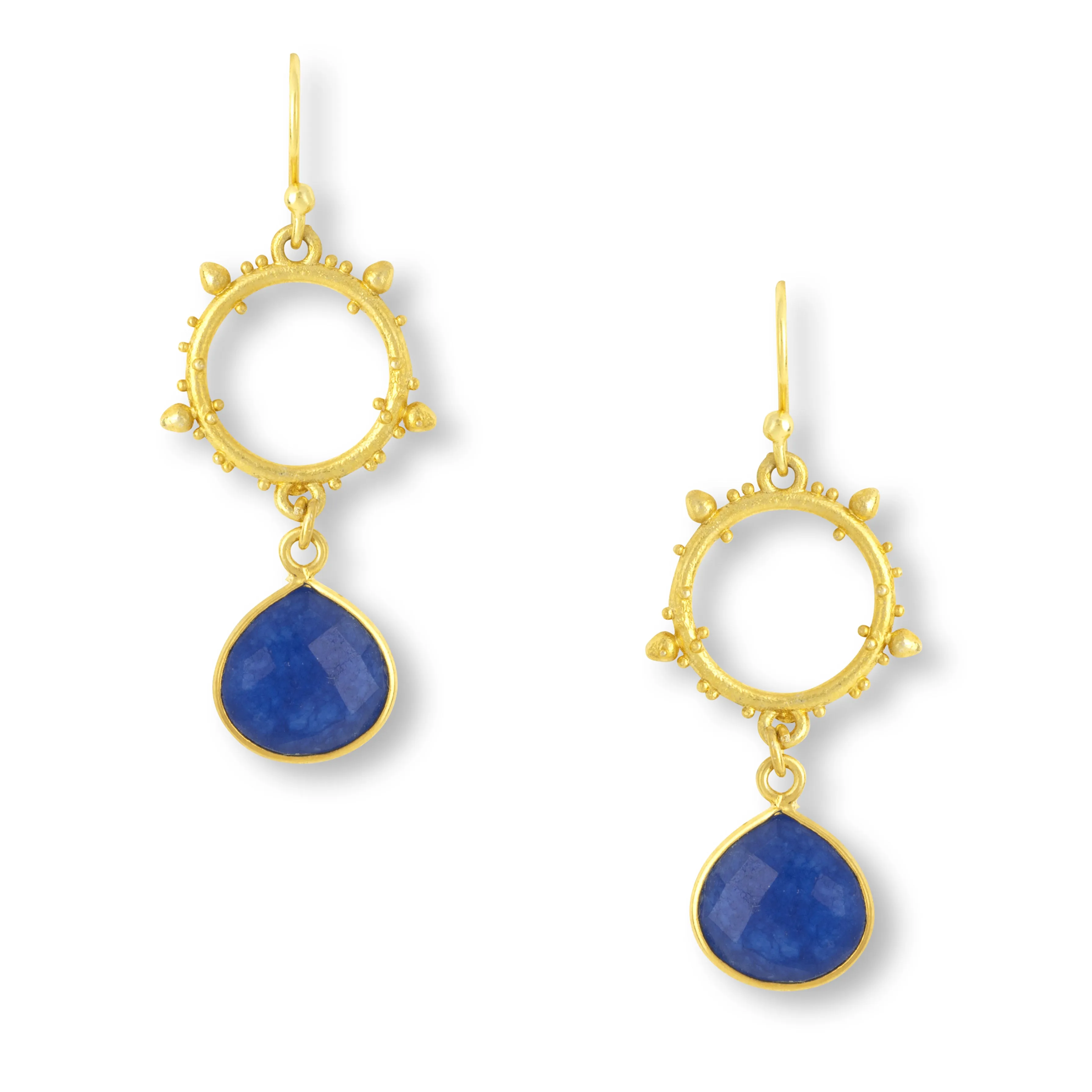 Allegra Blue Jade Earrings