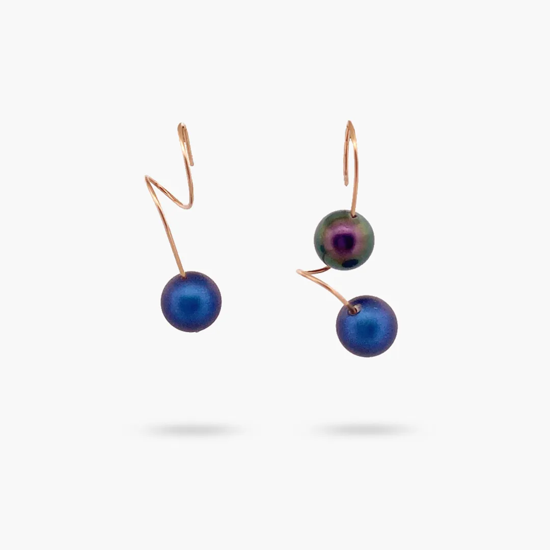 Amare Wear Azure Swarovski Pearl Earring