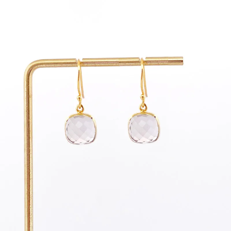 Amare Wear Crystal Quartz Dangling Earring