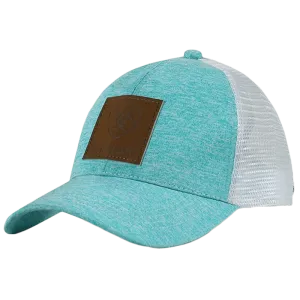 Ariat Women's Large Square Patch Turquoise Ponyflo Cap