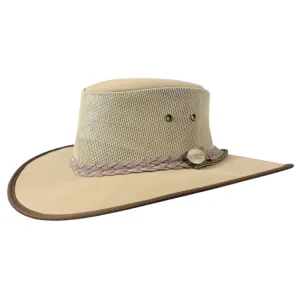 Barmah 1056BE Canvas Cooler Airflow Hat - Beige