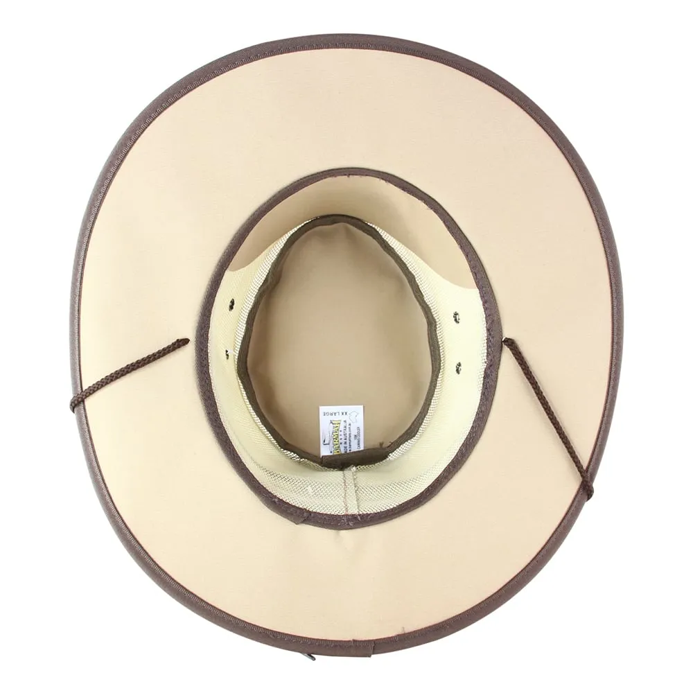 Barmah 1056BE Canvas Cooler Airflow Hat - Beige