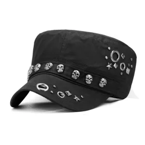 Black Skull Cap