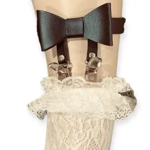 Black Tie Thigh Garter Suspenders