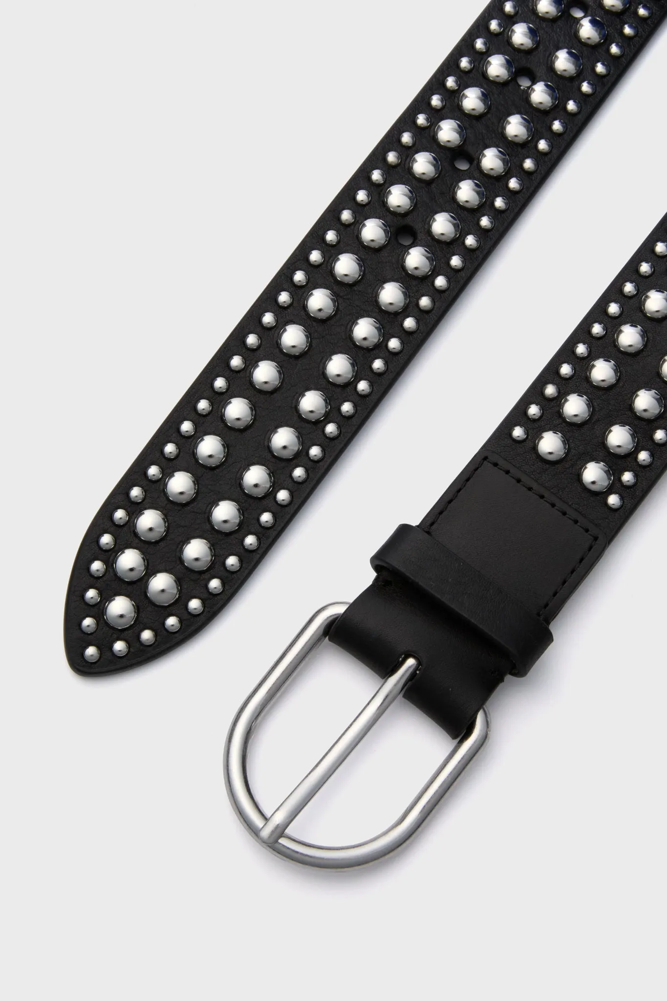 Black with Silver Studs Isaac Belt