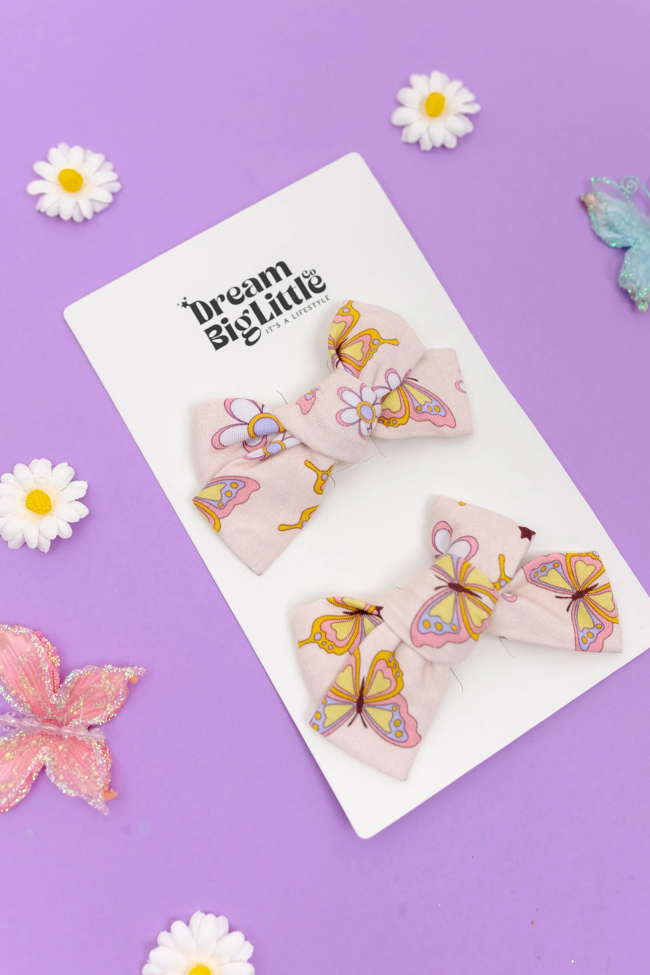 Blossomin' Butterfly Dream Bow Hair Clips