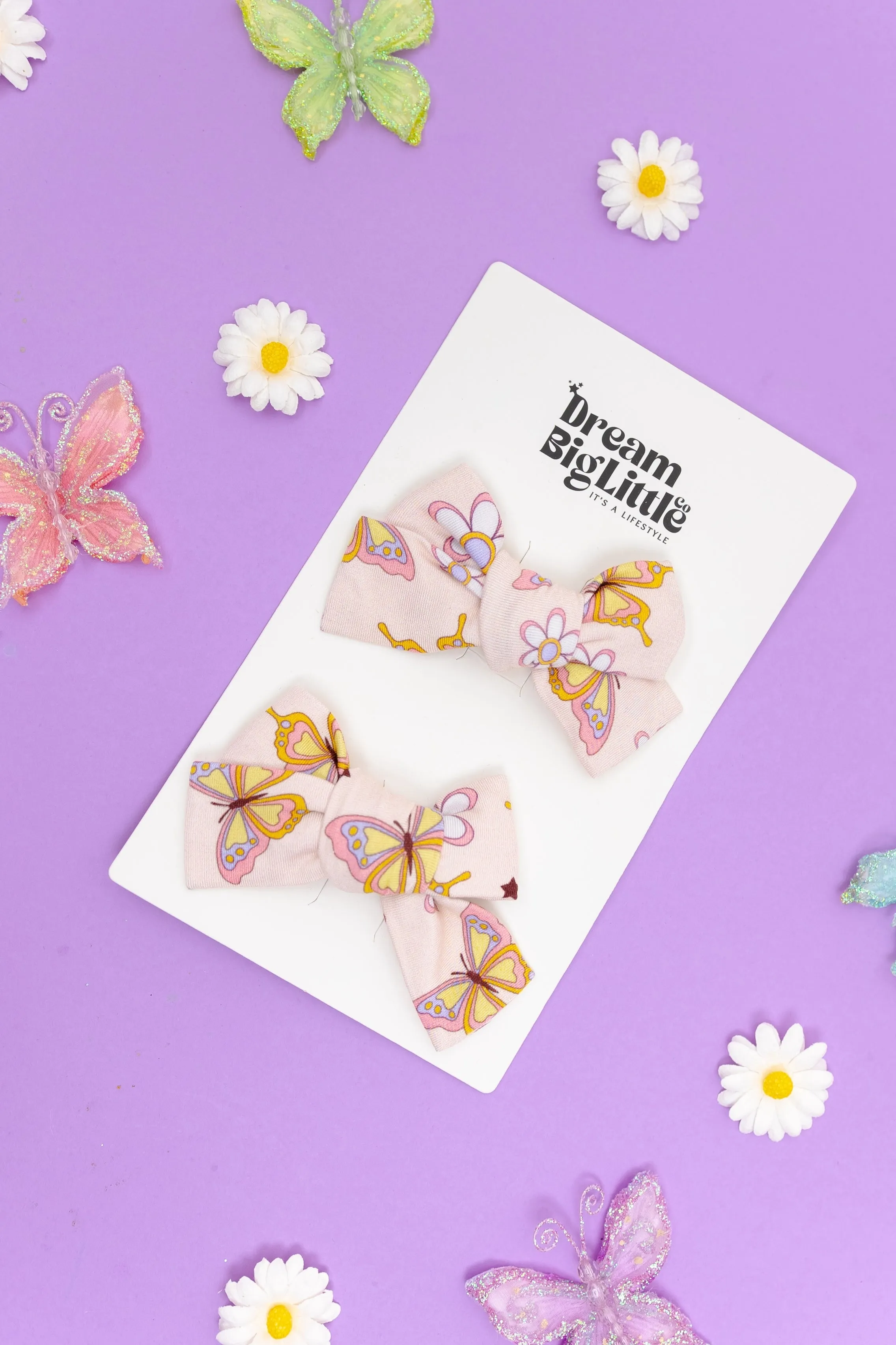 Blossomin' Butterfly Dream Bow Hair Clips