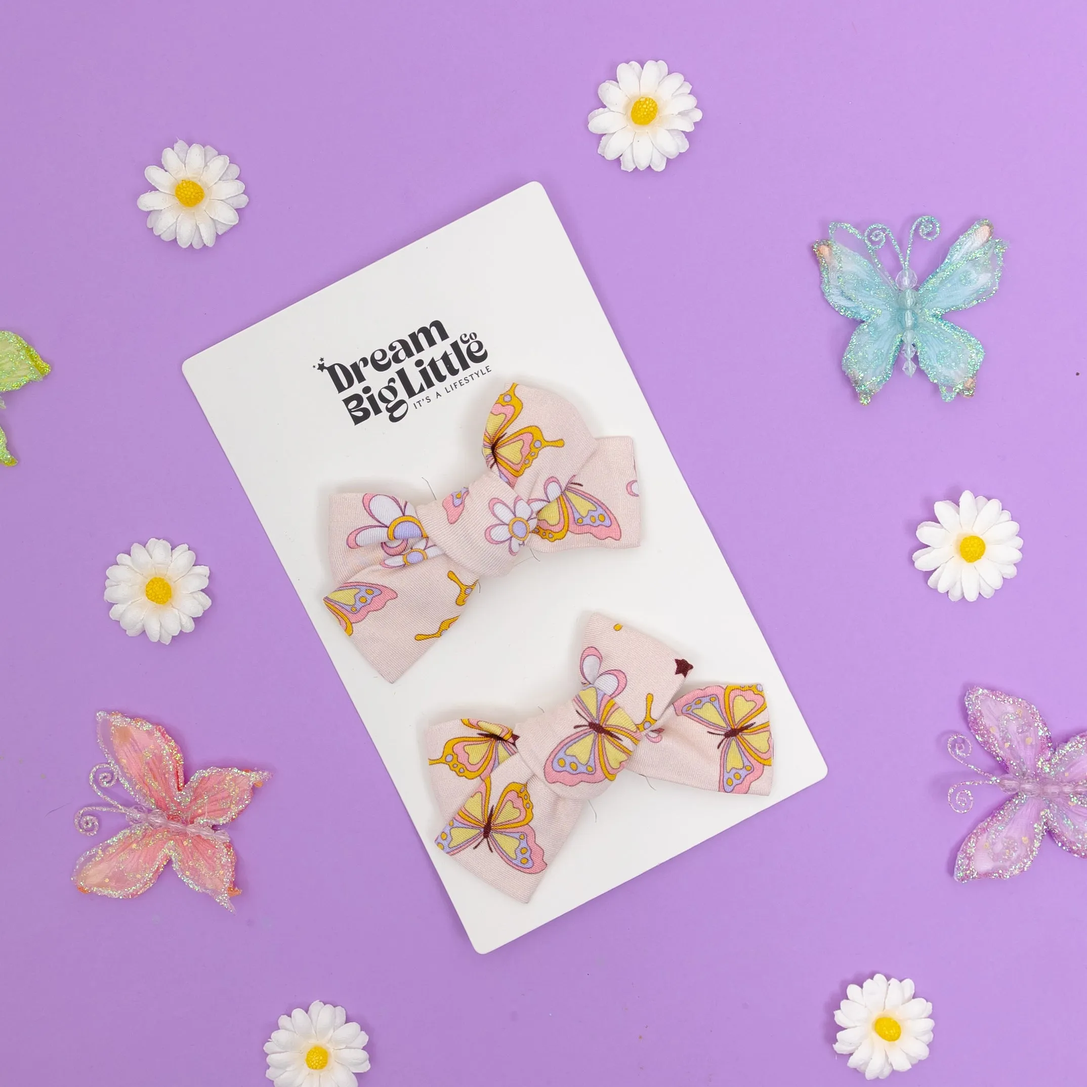 Blossomin' Butterfly Dream Bow Hair Clips