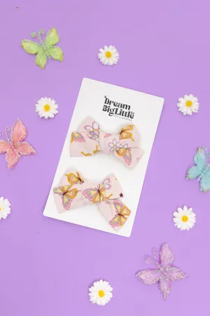 Blossomin' Butterfly Dream Bow Hair Clips