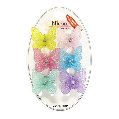 Butterfly Hair Clip 6pcs