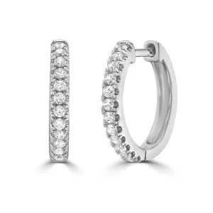 Classic CZ Huggie Hoop Earrings