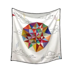 CLOUDS | Large Silk Scarf