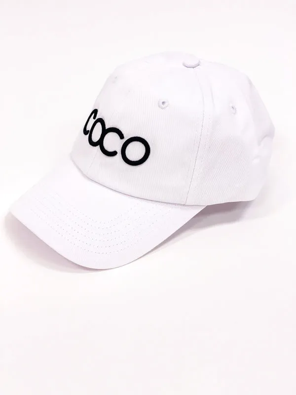 COCO Hat | White/ black