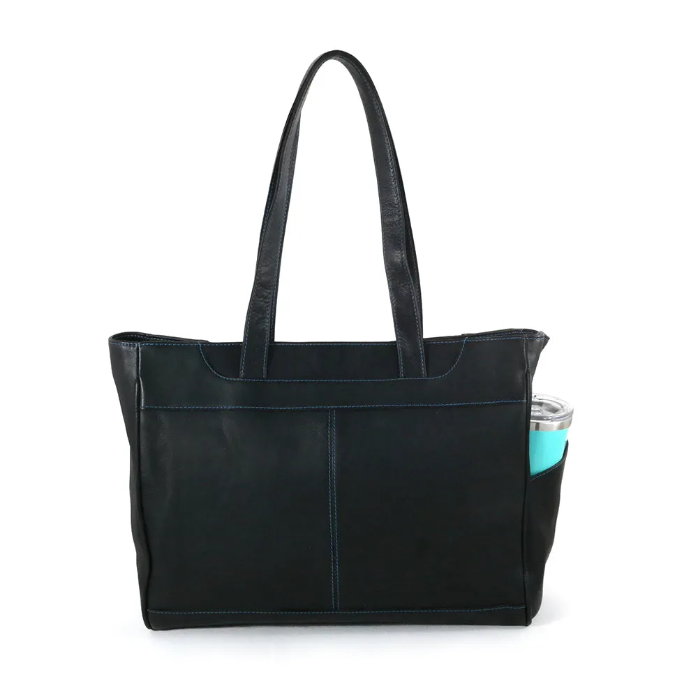 DayTrekr Leather Organizer Tote