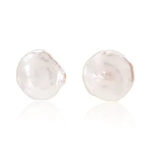 Decus large keishi pearl studs