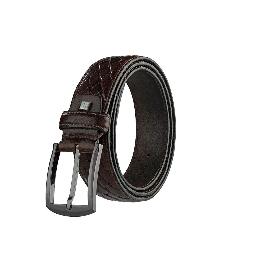 Donald Caual Belt | 100% GENUINE LEATHER | LIFETIME WARRANTY | COLOR: Brown