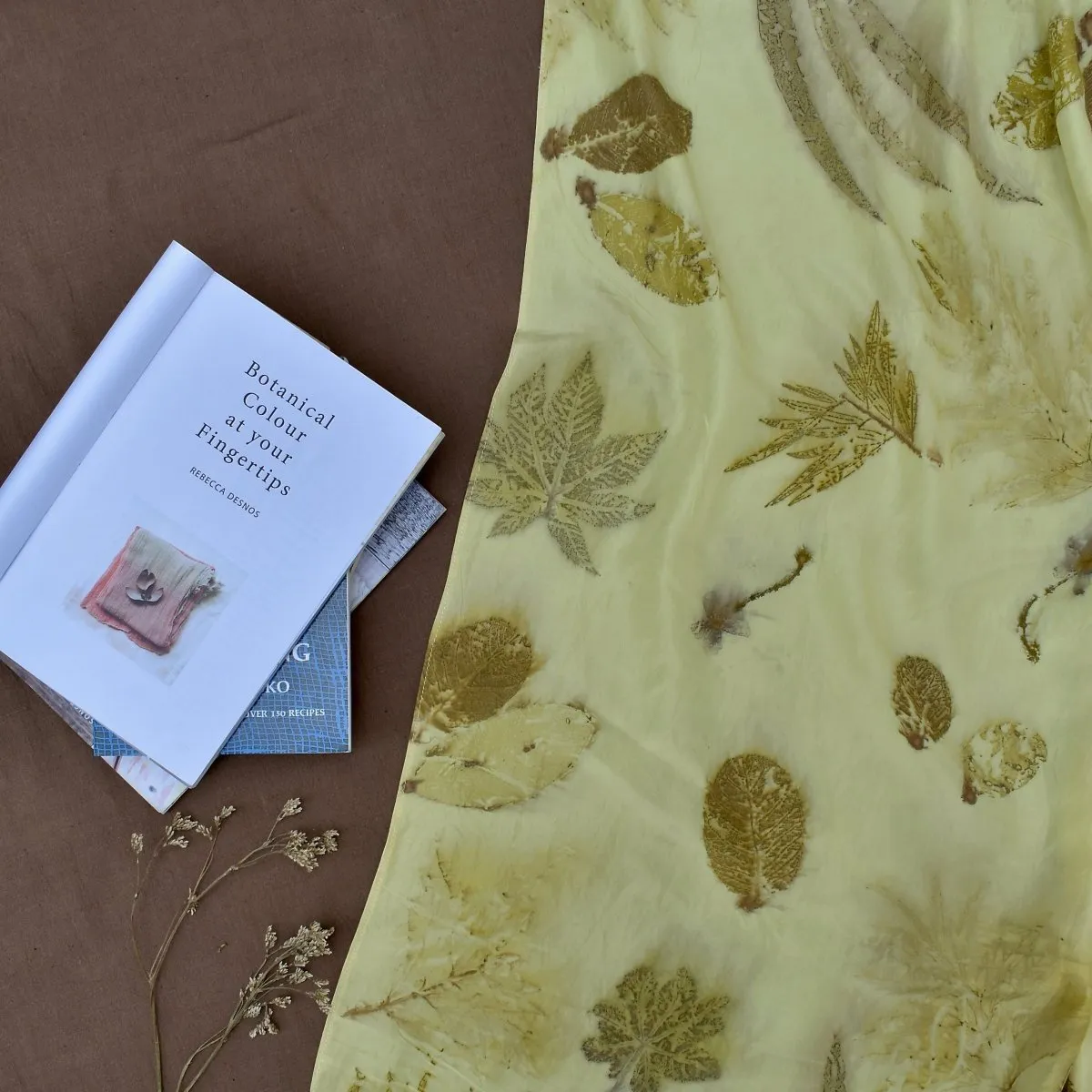 Eco-Printed Silk Scarves