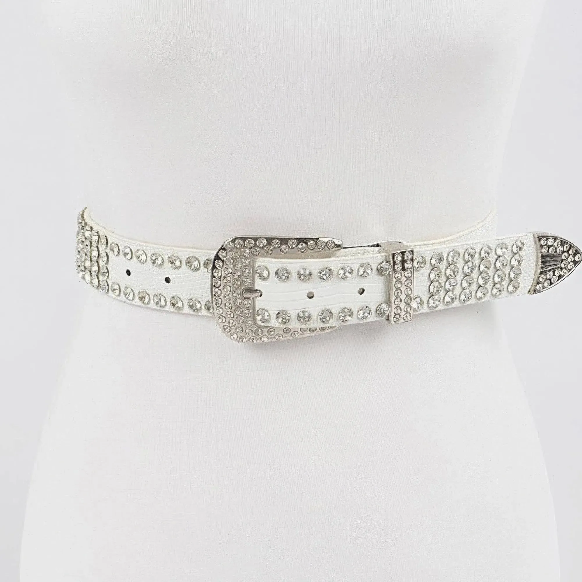 Edgy Studded Polyurethane Belt