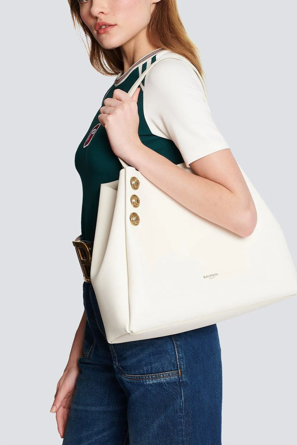 Embleme Tote Bag - Creme