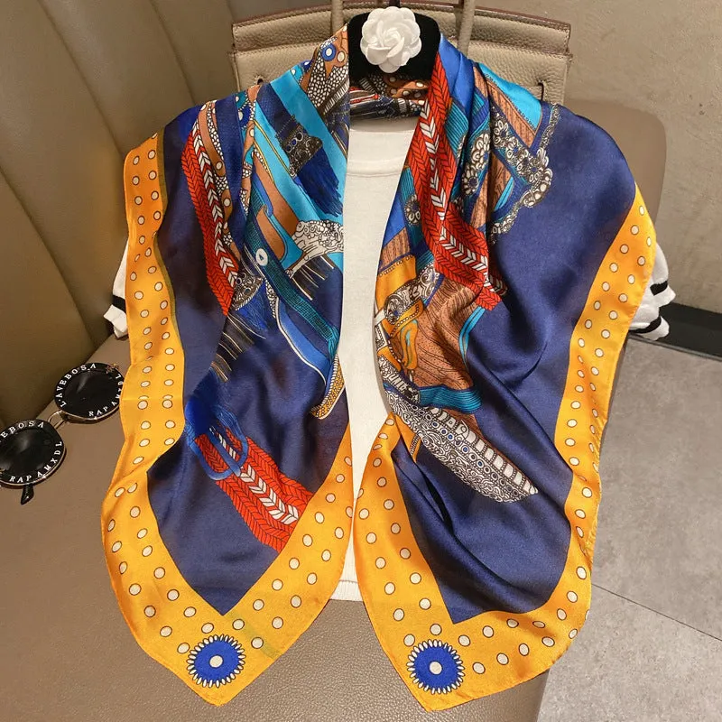 Fashion Silk Scarves Female Printing Hijab