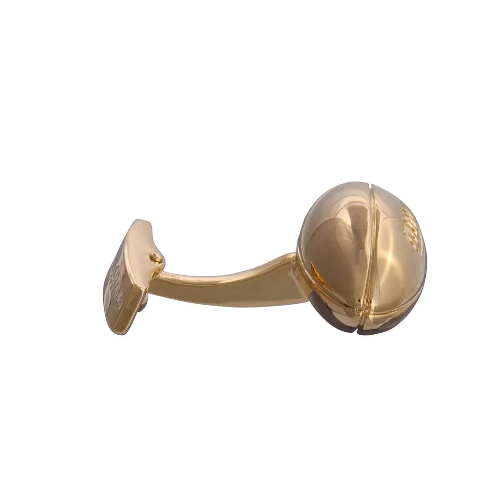 Gold Rugby Ball Cufflinks