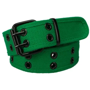 Green Double Grommet Belt