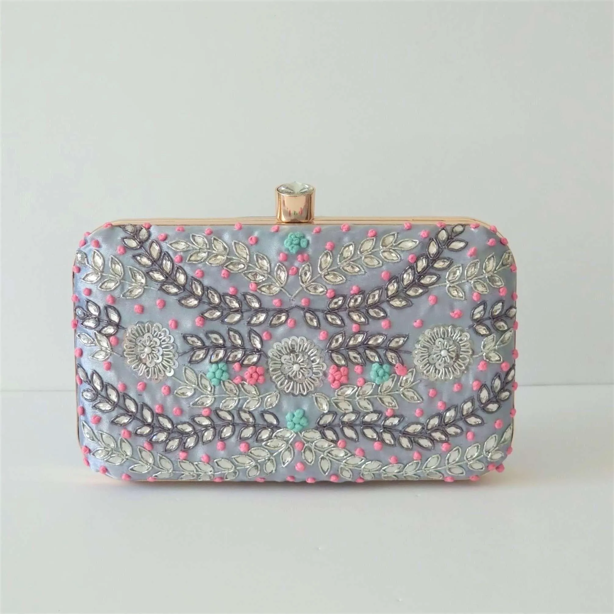 Grey Sahiba Bridal Clutch