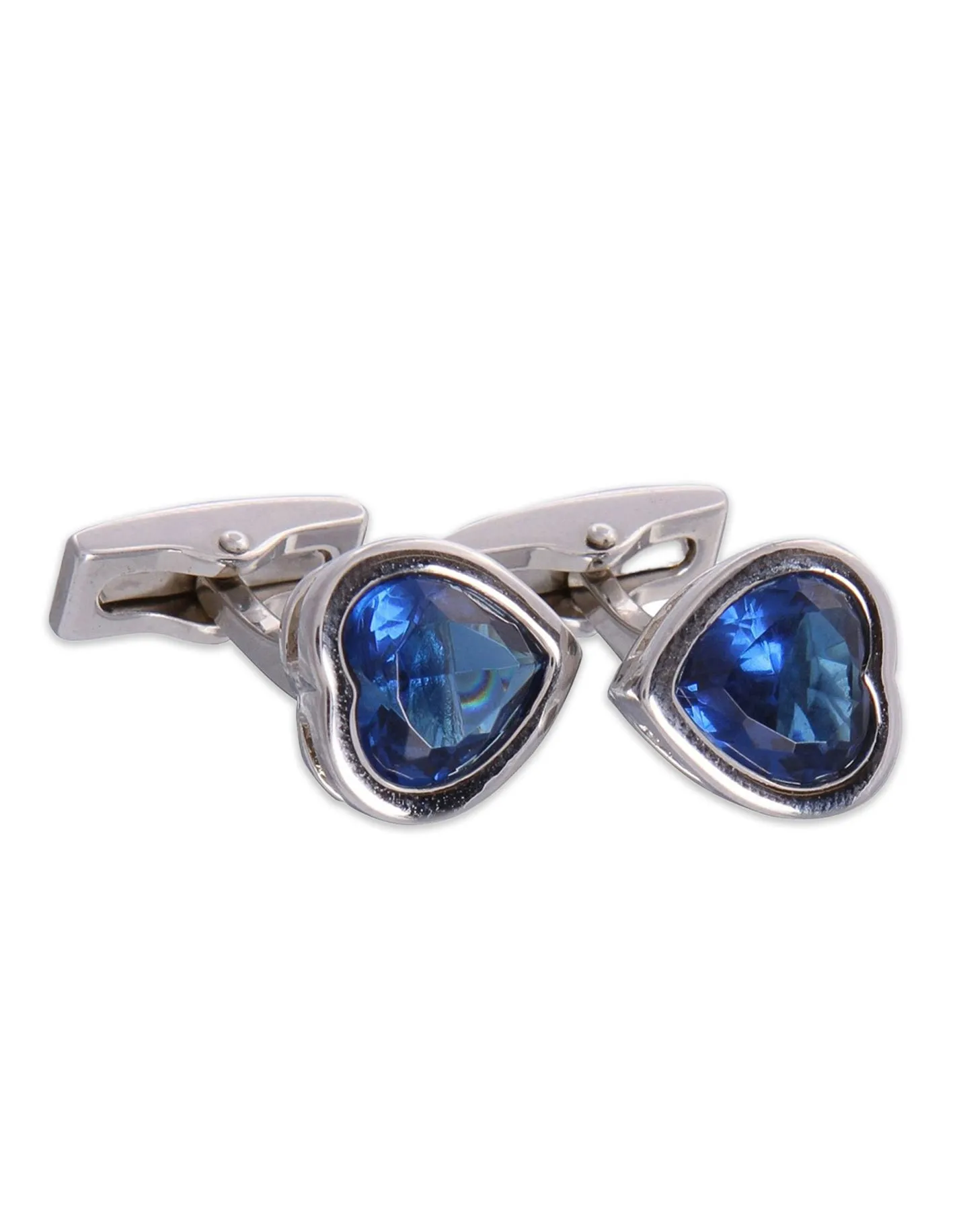 Heart Gemstone Cufflinks