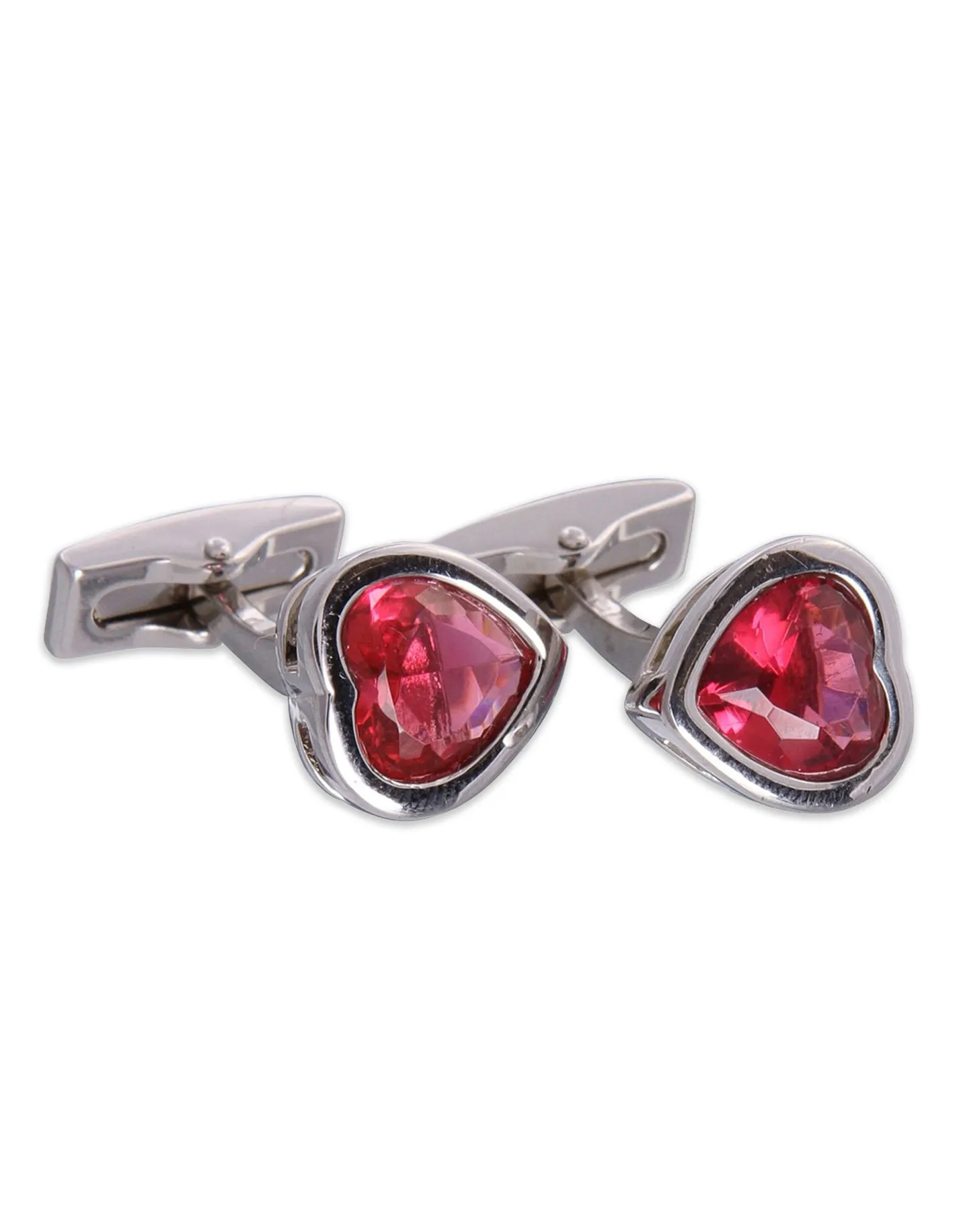 Heart Gemstone Cufflinks