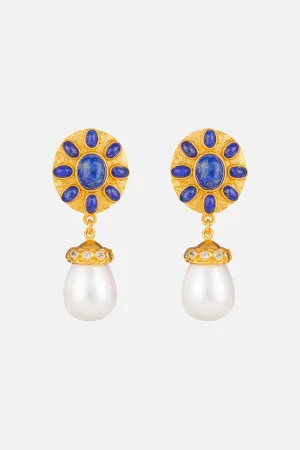 HEATHER LAPIS STONE EARRINGS MULTI