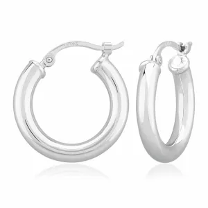 Hoop Earrings, 14Kt - 3 x 18MM