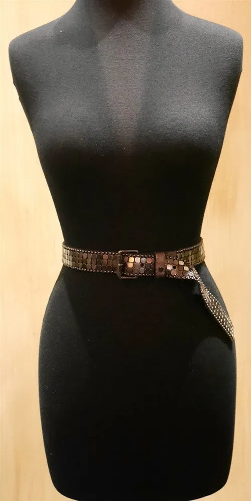 HTC Hollywood Trading Company Gunmetal Belt