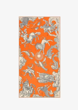 INOUI EDITIONS Astrologie 100 Scarf - Orange