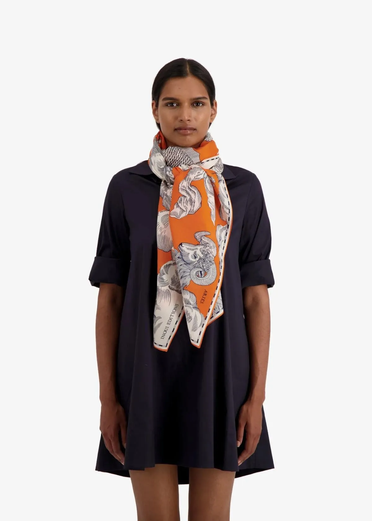 INOUI EDITIONS Astrologie 100 Scarf - Orange