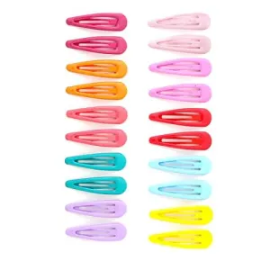 Kairangi Hair Clips for Girls Kids Hair Clip Hair Accessories for Girls Baby's 20 Pcs Multicolor Snap Hair Clips Tic Tac Clips Hairclips for kids Baby Teens & Toddlers