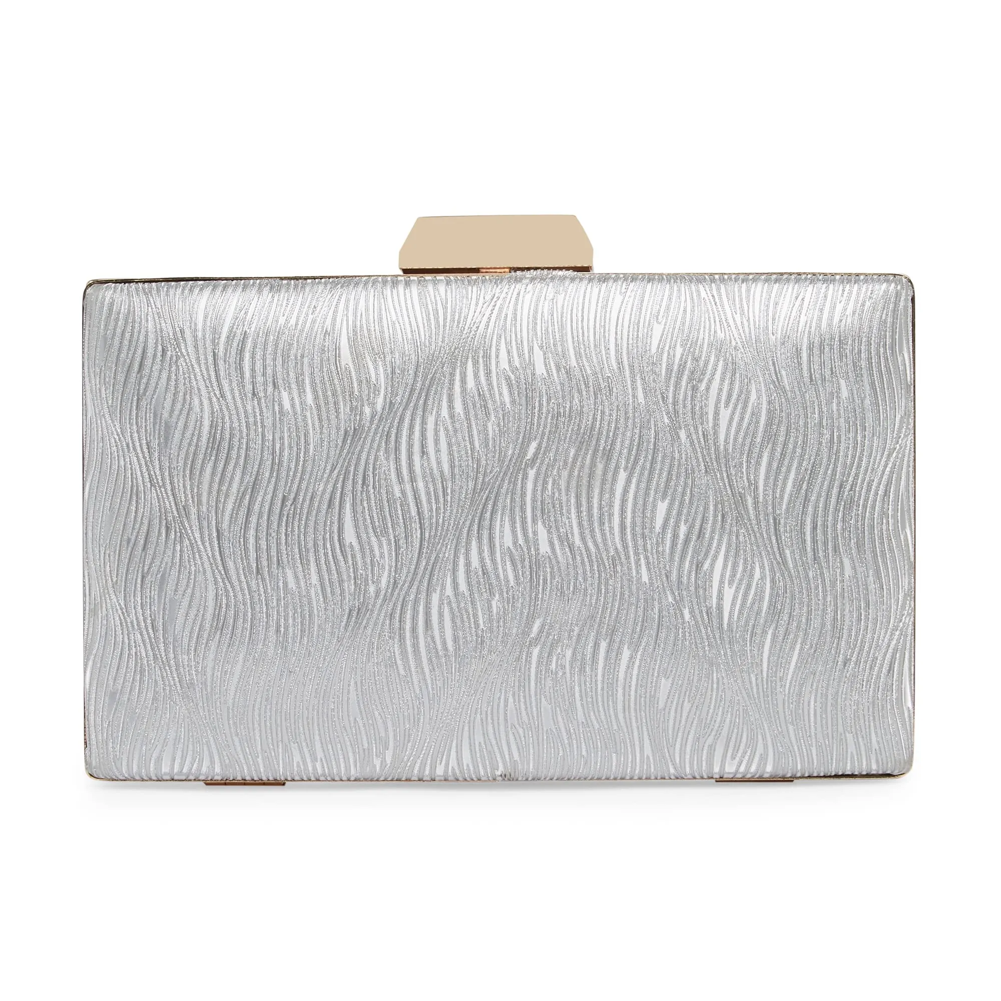 Lavie Women's Glitz Framed Clutch Silver Ladies Purse Handbag