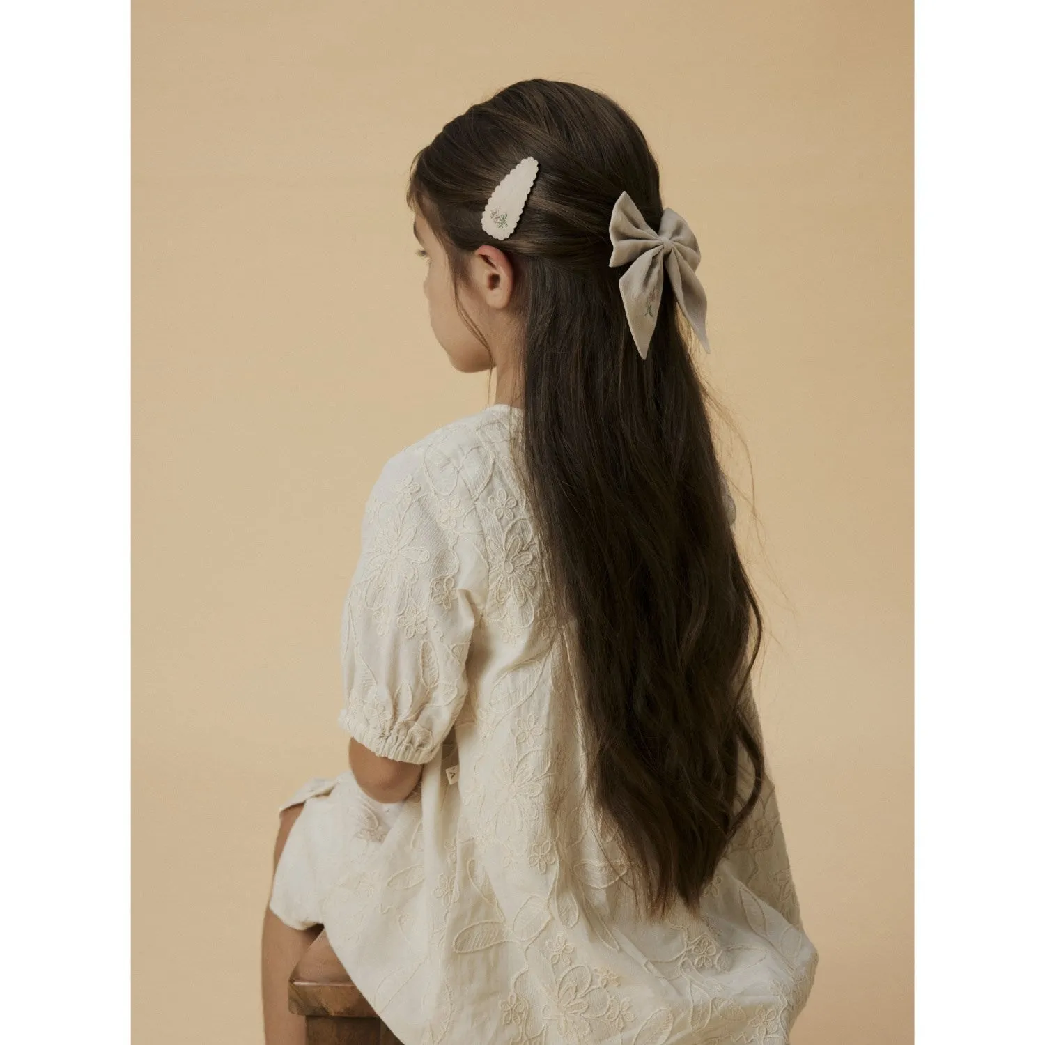 Lil'Atelier Gray Morn Lilja 2-Pack Hair Clips