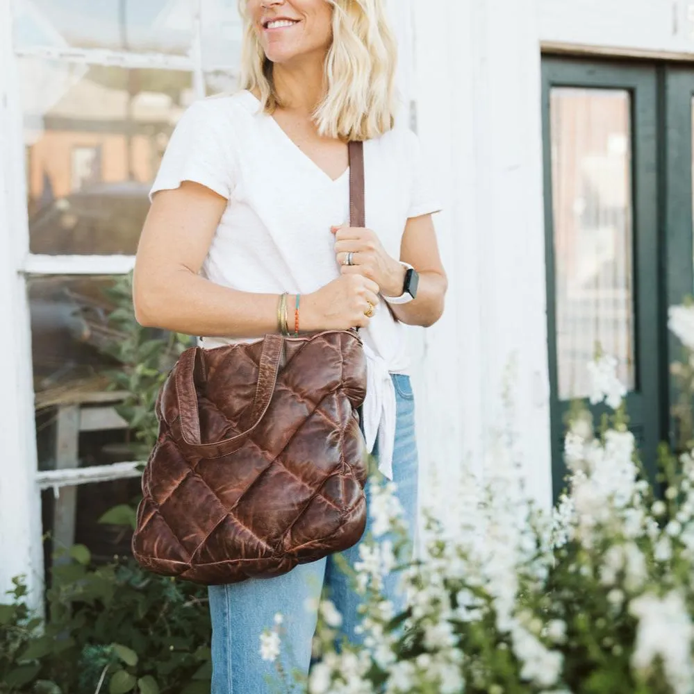 Limited Edition Bridger Leather Tote Small | Vintage Mahogany