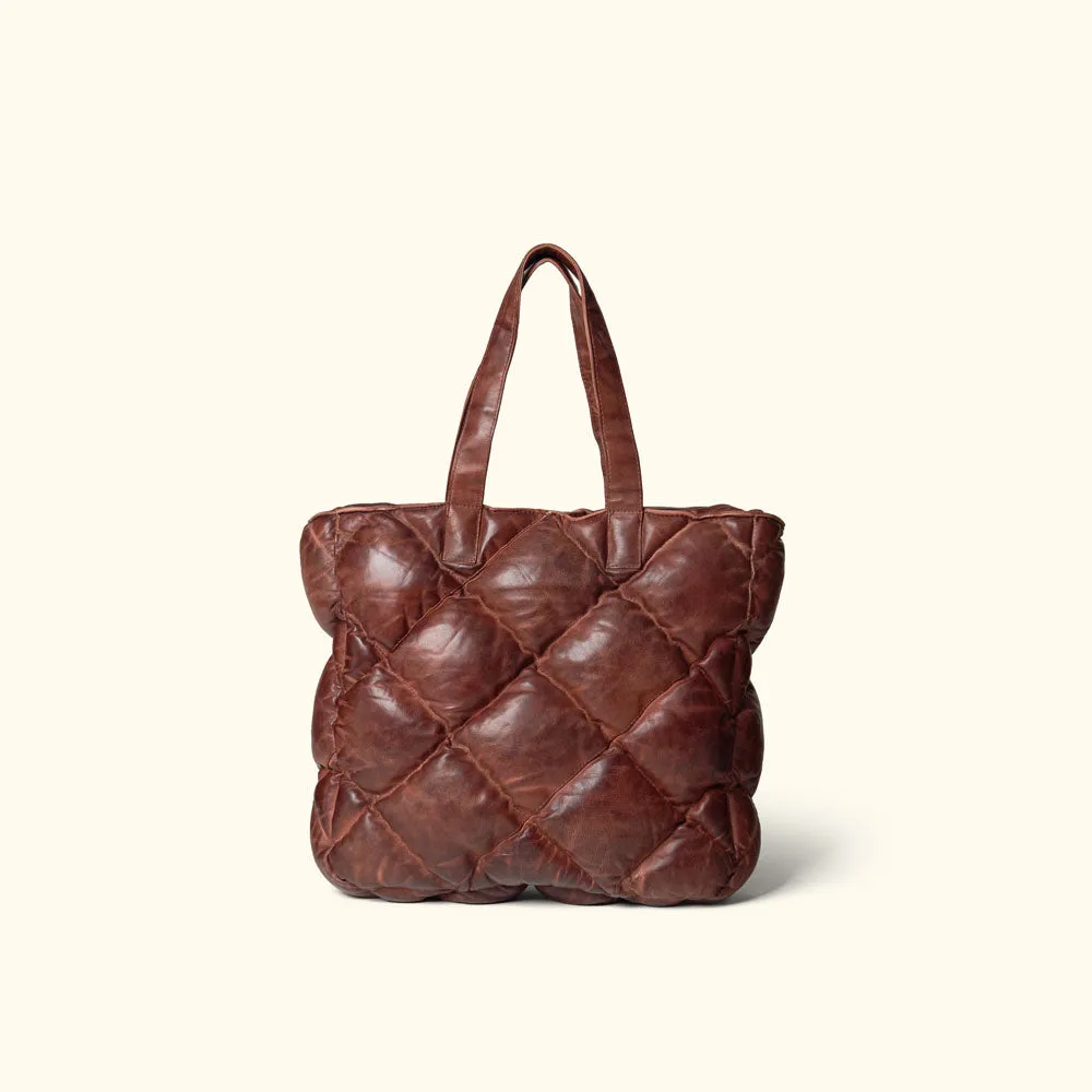 Limited Edition Bridger Leather Tote Small | Vintage Mahogany