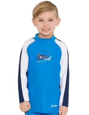 Long Sleeve Rash Guard - Dusk Blue