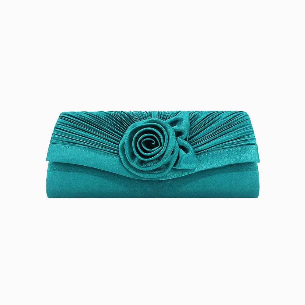 Luxy Moon Women Flower Long Evening Clutch for Party